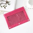 thumbnail image 1 of Pencil Pouch for 3 Ring Binder, Binder Pencil Case with Smooth Zipper,Clear Window Pencil Case,Big Capacity 3 Ring Binder Pencil Bag with 3 Reinforced Grommets,Binder Accessories, 1 of 6