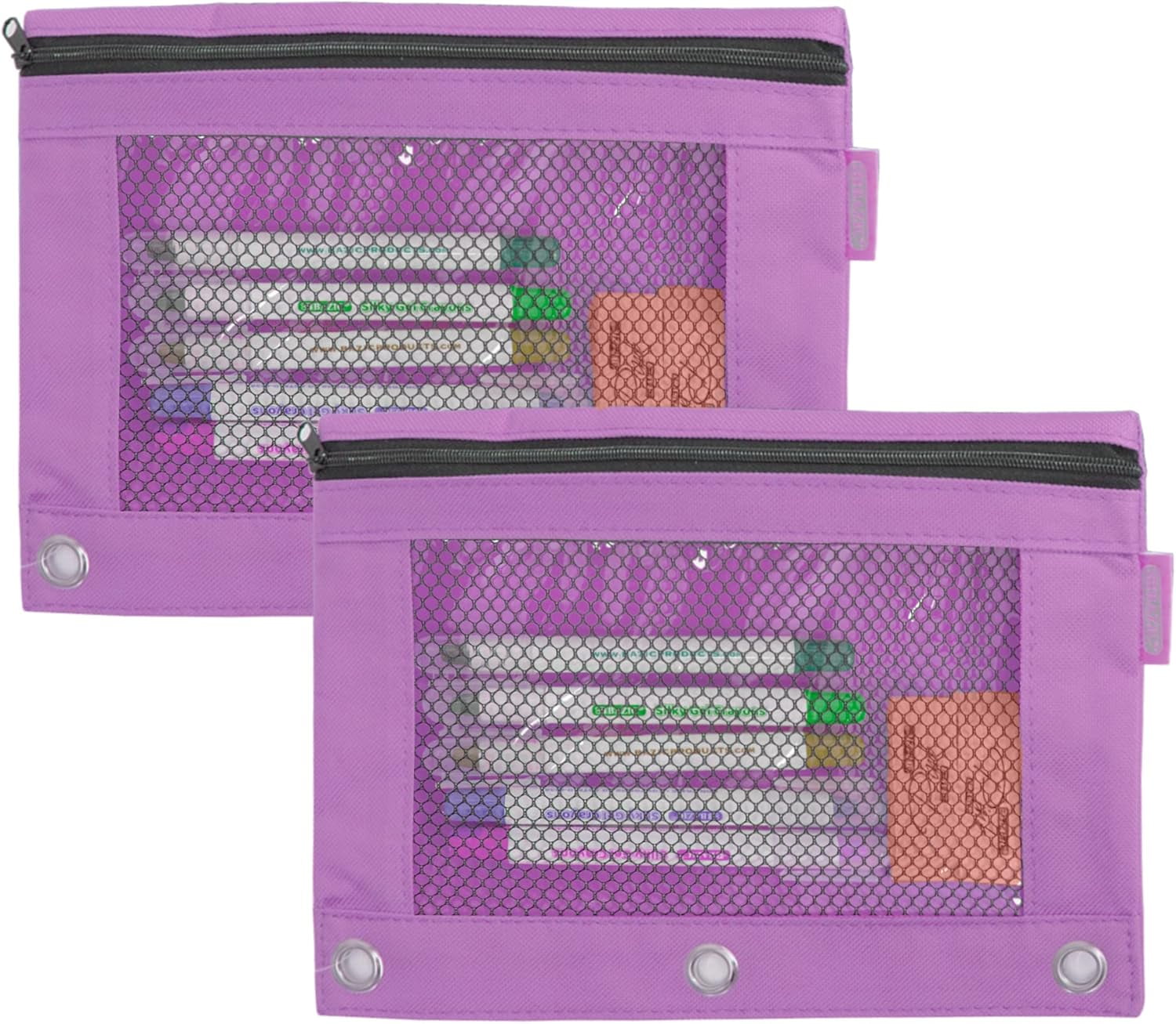 Aazon.co : IKAYAS 3 Pack Pencil Pouch For 3 Ring Binder Bulk Binder - View #3