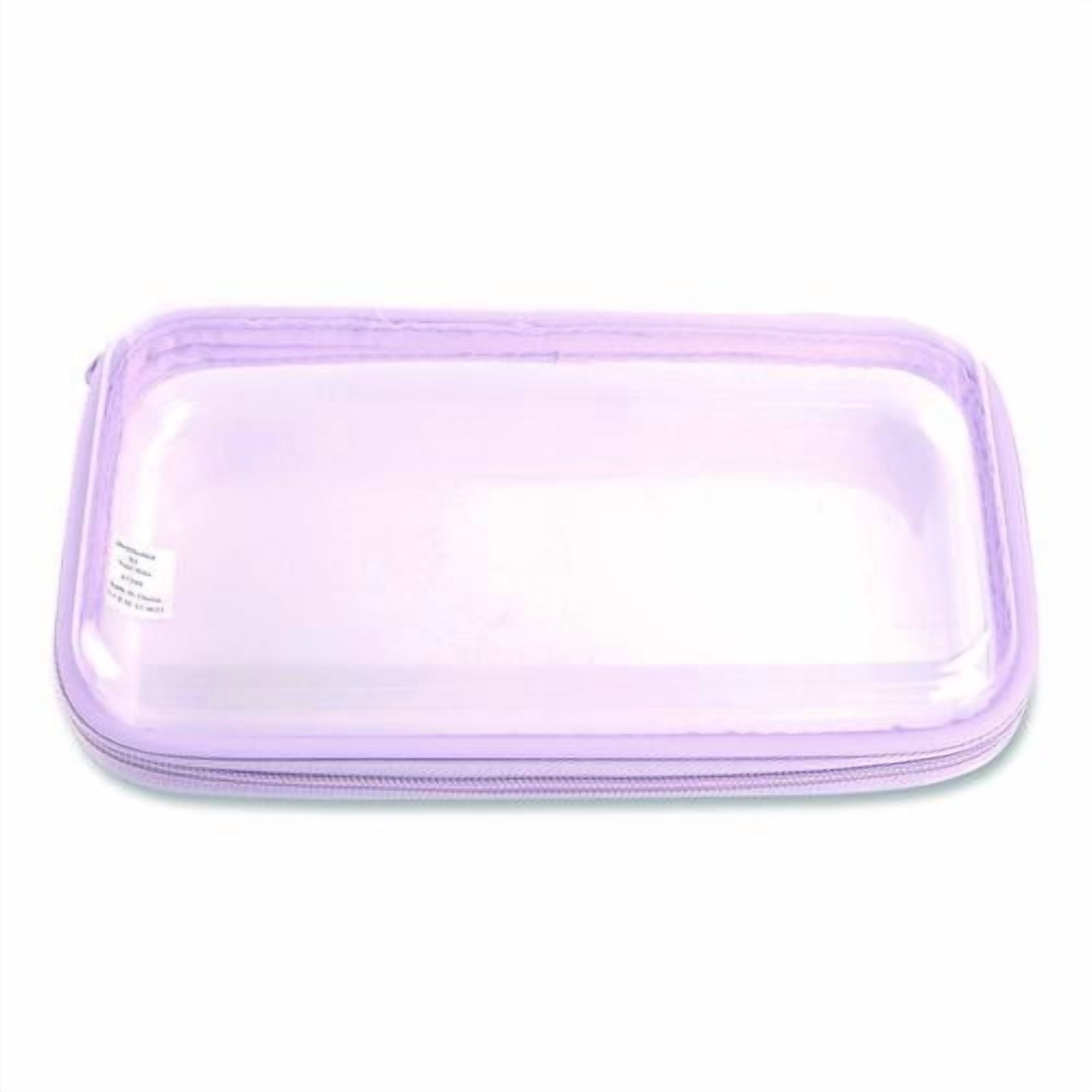 Pencil Pouch, 9.25 x 5.12 x 2.17, Clear/Randomly Assorted Color | Bundle of 5