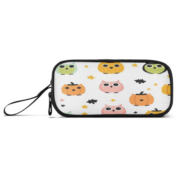 Pencil Pouch Big Capacity Pencil Pen Case with Zipper Simple Stationery Bag Office Organizer Cute Owls Pattern