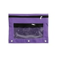 thumbnail image 1 of Pencil Pouch for Binder, Tyeign Three Hole Pencil Case Cloth Pencil Case Mesh Pencil Case And Three Hole Document Organizer Cute Pencil Case Pencil Case Big Pen Bag Pencil Case Small Purple, 1 of 2