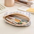 thumbnail image 1 of Pencil Pouch, Blue White Design Fresh Style Cloth Storage Bag for Campus, Home Office and Daily Use, Ideal Gift for Him/Her, Teenagers and Family Members, pencil pouch for stationery organization, 1 of 7