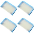 thumbnail image 1 of Pencil Pouch - Canvas Pen Bag - Zippered Stationery Organizer - 4-Pack - Blue, 1 of 5