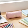thumbnail image 1 of Pencil Pouch, Cute Bow Design Pink Pen Case Makeup Brush Bag Organizer, Multifunctional Zipper Pouch Stationery Storage Bag Holder, Pencil Case for Little Ones Teenagers Home Office Daily Use, 1 of 7