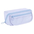 thumbnail image 1 of Pencil Pouch Cute Pencil Case Large Capacity Pure Color Pen Bag Fashion Pencil Case Pencil Bags With Smooth Zipper Multifunctional Pouch Makeup Pouch Aesthetic Pencil Bag Sky Blue, 1 of 6