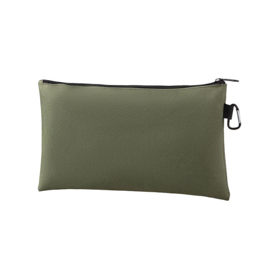 Pencil Pouch Large Canvas Pen Case with Dual Compartments for Office Desk Organization Artist Tool Storage Travel Journal Kit 12.59x7.08 Inches