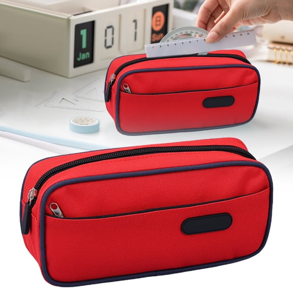 Pencil Pouch Magnetic Mobile Phone Holder Bracket,Minimalist Pencil Case,Pencil Bag Large Capacity Phone Pouch, College Stationery Organizer Storage