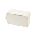 thumbnail image 1 of Pencil Pouch Pen Case Stationery Bag with Clear Insert for Teens College Students (White), 1 of 8