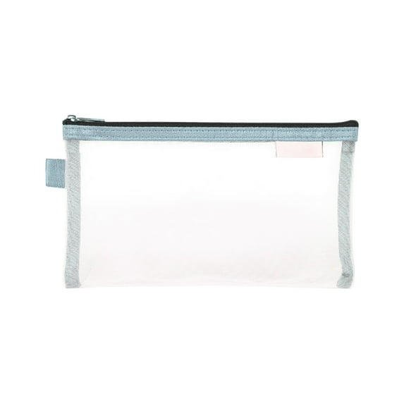 Pencil Pouch Transparent Stationery Pouch Pencil Bag with Zipper and Clear Window Large Capacity Pencil Case Stationery Box Small Cosmetic Bag Pen Case for Home Office College