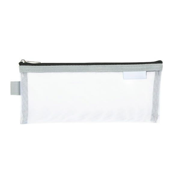 Pencil Pouch Transparent Stationery Pouch Pencil Bag with Zipper and Clear Window Large Capacity Pencil Case Stationery Box Small Cosmetic Bag Pen Case for Home Office College