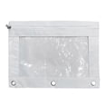 thumbnail image 1 of Pencil Pouch for 3 Ring Binder, 10''x7.4'' Pencil Case Pouch with 3 Reinforced Grommets and Clear Window, Pencil Case Binder Accessories, 1 of 4