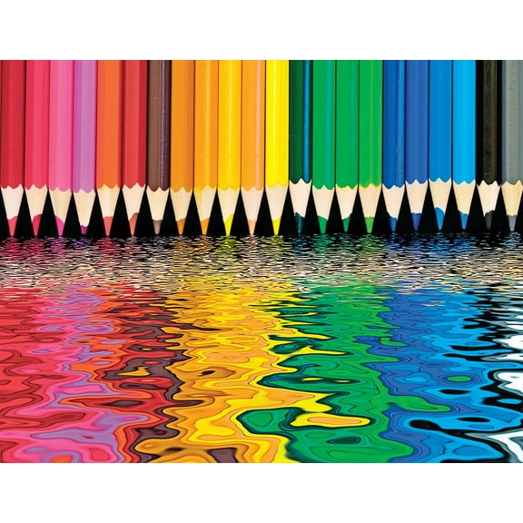 Springbok's 1000 Piece Jigsaw Puzzle Pencil Pushers - Grid Cut Pieces - Made Domestically