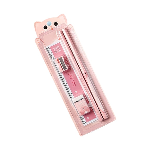Pencil Set 5 Piece Multi Purpose Writing Gear for Daily Drafting Design and Manual Creation Stationery Supplies