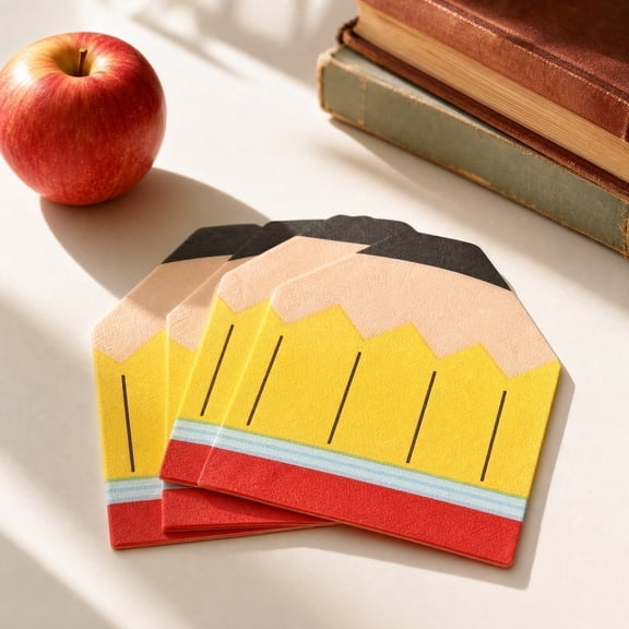 Pencil-Shaped Tissues, Disposable Paper Tissues, Cute Decorative Tissues, Soft And Gentle Quality, Yellow, 25 Pack