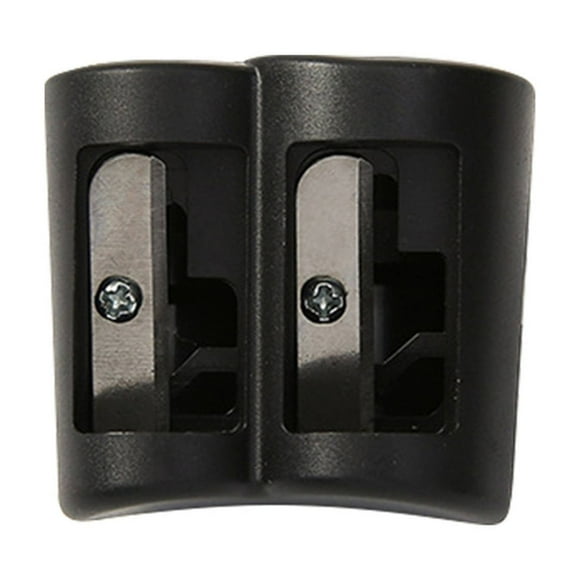 Pencil Sharpener with Cover, Tyeign Makeup Pencil Sharpener Cosmetic Pencil Sharpener Double Holes for Eyebrow Lip Liner Eyeliner Pencil School Sharpener Pencil Sharpener Pencil Sharpener Black