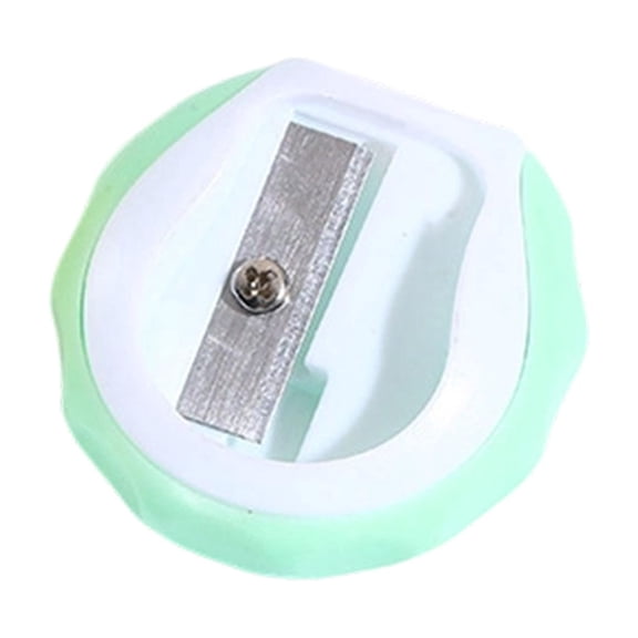 Pencil Sharpener,Cute Shaped Pencil Hand Cutter Tools,Smooth Surface Design,Portable Manual Pencil Device for Office Desk,Workplace,Green