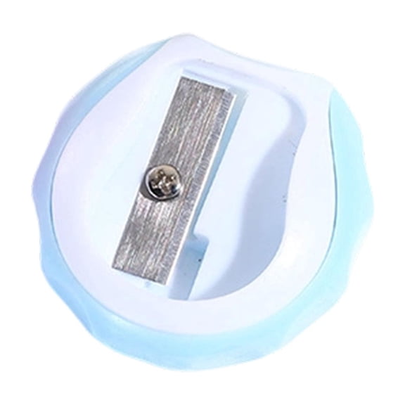 Pencil Sharpener,Cute Shaped Pencil Hand Cutter Tools,Smooth Surface Design,Portable Manual Pencil Device for Office Desk,Workplace,Light Blue