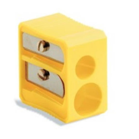 Pencil Sharpener Dual Hole ASSORTED Colors ()