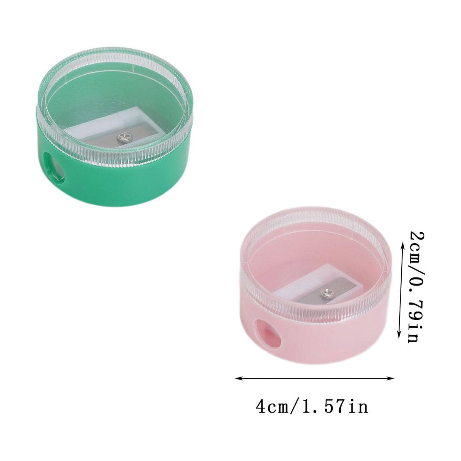 Pencil Sharpener Round Mini Pencil Sharpener Color Transparent Hole ...