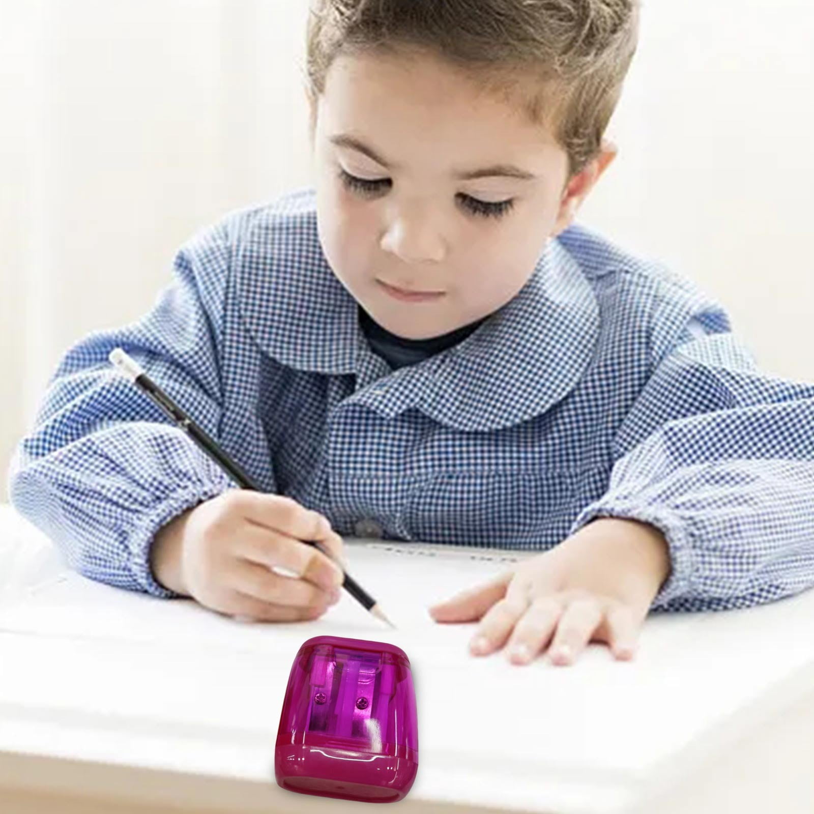 Pencil Sharpeners Pencil Sharpeners Manual Dual Holes Compact Colored