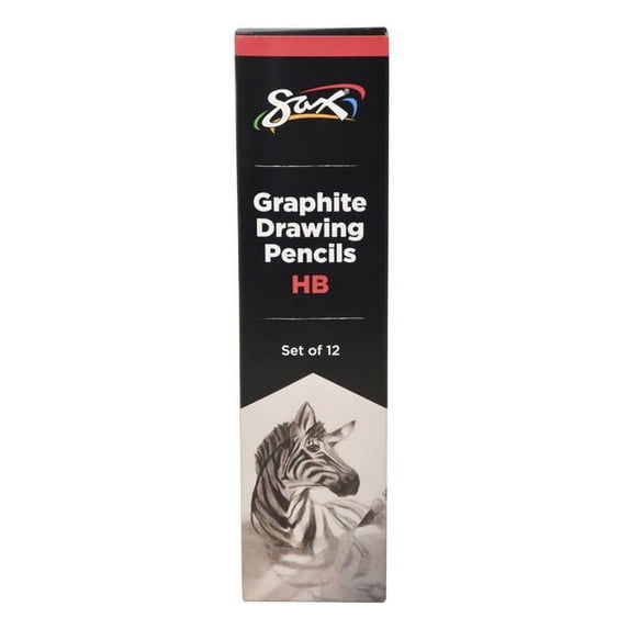 Pencil & Stationery Products 2090707 Sax Graphite Drawing Pencil, HB Hardness - Pack of 12