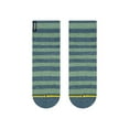 thumbnail image 1 of Pencil Stripe Plant Dye Quarter Crew Socks, 1 of 6