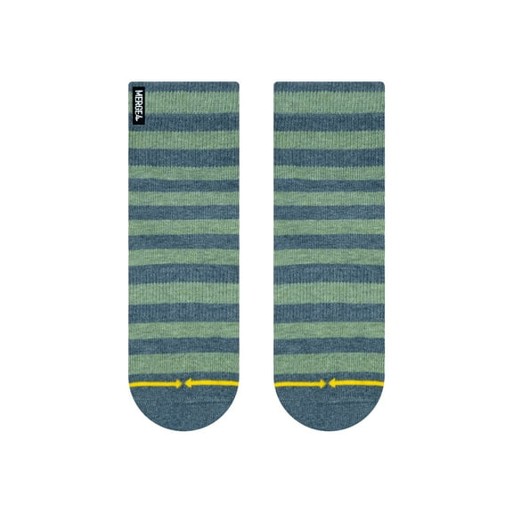 Pencil Stripe Plant Dye Quarter Crew Socks