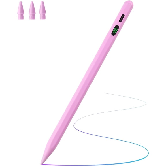 Pencil for , Tilt Sensitivity Palm Rejection, Stylus Pen for iPad A16 11/10/9/8/7/6 Generation, iPad Pro 12.9"/13in/11-inch M4, iPad Air M3/M2/5/4/3, iPad mini A17 7/6/5 Gen Charge (Purple)