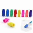 thumbnail image 1 of Pencil Top Eraser 20 PCS Pencil Cap Erasers Set Soft Rubber Eraser Caps for Pencils Durable Clean Wipe Ideal for School Classroom Office Kids Students (Random Color), 1 of 5
