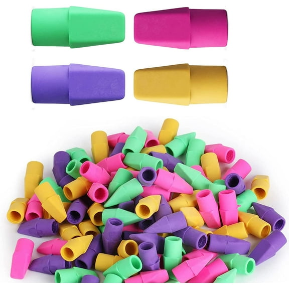Pencil Top Erasers, Cap Erasers, 50 Pack Pencil Erasers, Pencil Top Erasers, Cap Erasers Eraser Tops Pencil Eraser Toppers Eraser Studying Supplies for Teachers Eraser Pencil Erasers