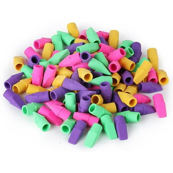 Pencil Top Erasers, Cap Erasers, 50 Pack Pencil Top Erasers Cap Erasers Eraser Tops Pencil Eraser Toppers Eraser Studying Supplies for Teachers Eraser Pencil Erasers
