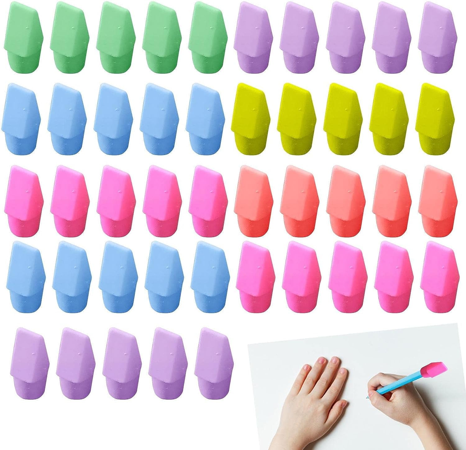 Pencil Top Erasers Eraser Caps Cute Erasers,School Supplies for