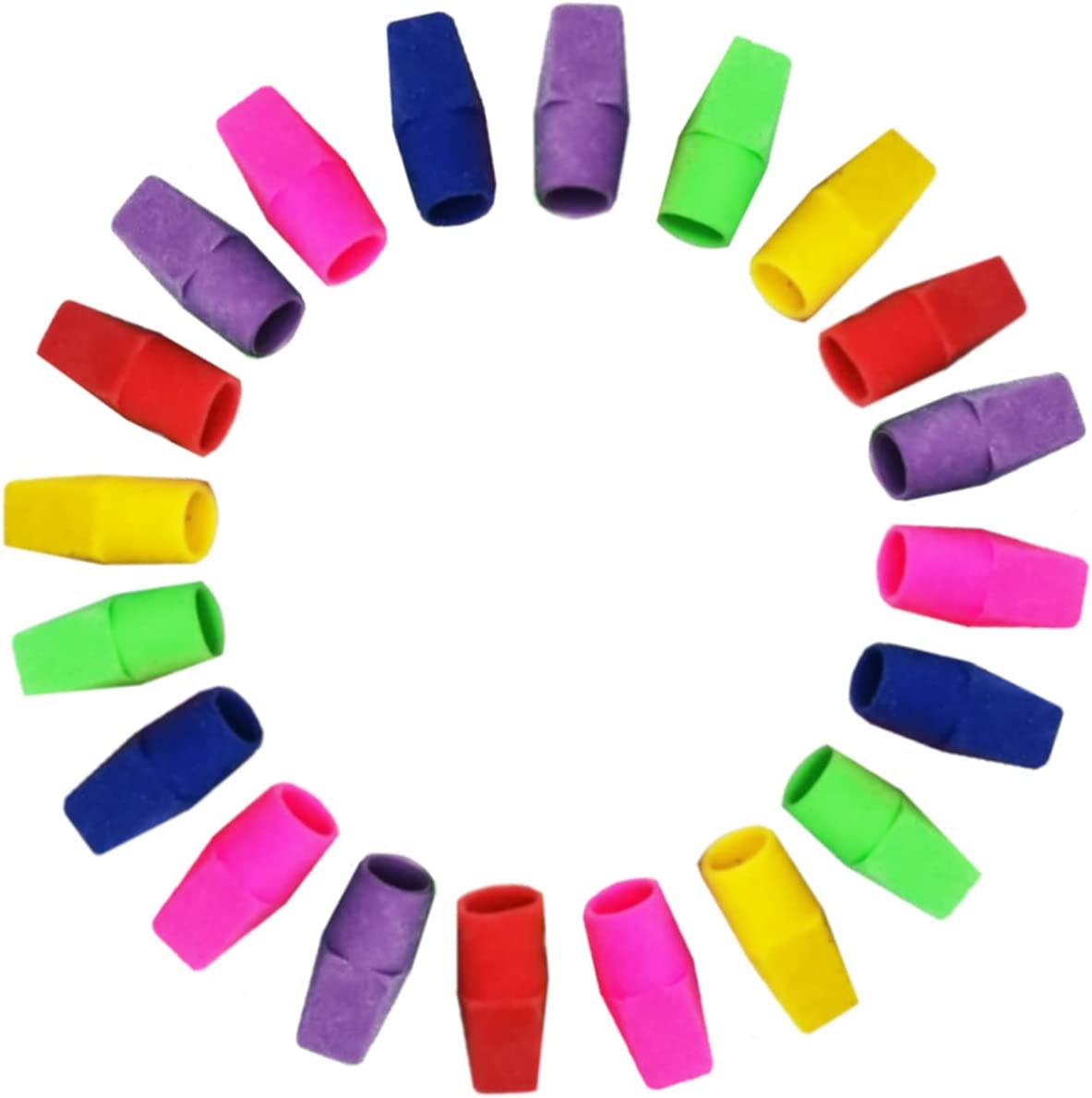 Pencil Top Erasers,Pencil Erasers Set,Eraser Caps for Pencils,Cap Erasers for School,Office