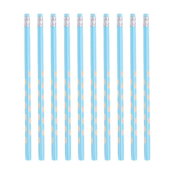Pencil, Tyeign Custom Wood Pencils for Students Back to Office Supplies Gift for Daughter Son Kindergarten Primary Student First Day to Office Gift Pack of 10 Inspirational Office Gift for Sky Blue