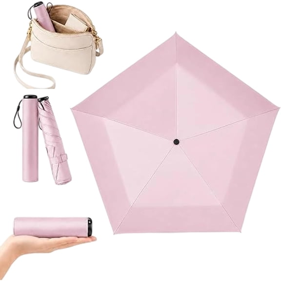 Pencil Umbrella From Japan, Ultra Light Foldable Pocket Parasol With Upf 50+ Uv Block, Compact Windproof Design, Small Portable For Backpack Handbag Beach Commute Outdoor