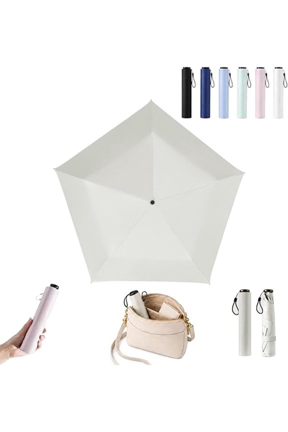 Pencil Umbrella From Japan, Ultra-Lightweight Compact All-Weather Umbrella, Upf 50+ Sun Protection Rain Shade Small Portable for Backpack Handbag Beach Commute Outdoor