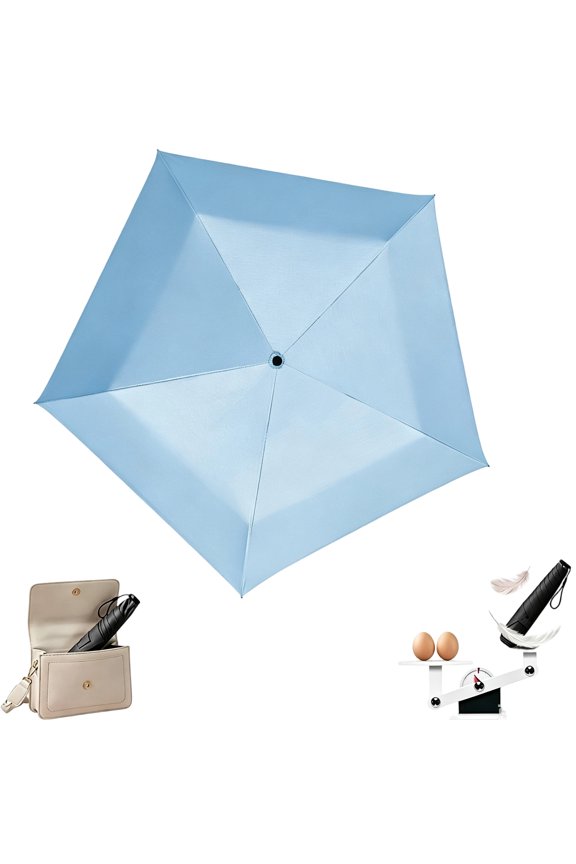 Pencil Umbrella from Japan, Ultra-Light Japanese Umbrella with UPF 50+, Compact All-Weather Capsule Umbrella for Travel