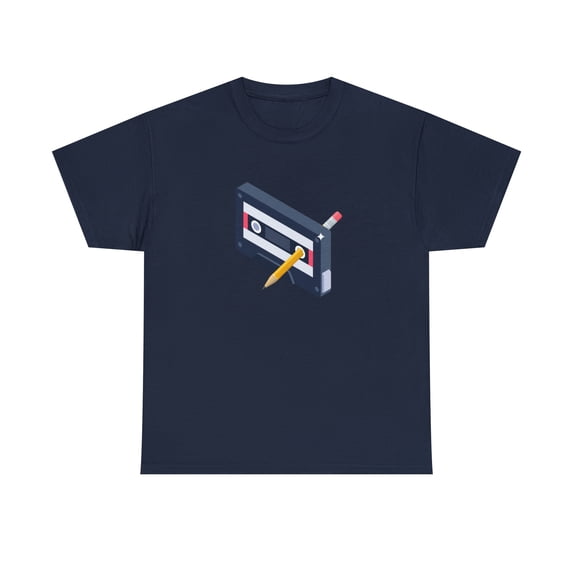 Pencil Winding Cassette Tape Shirt, Christmas Gift, Birthday Gift - ID: 954