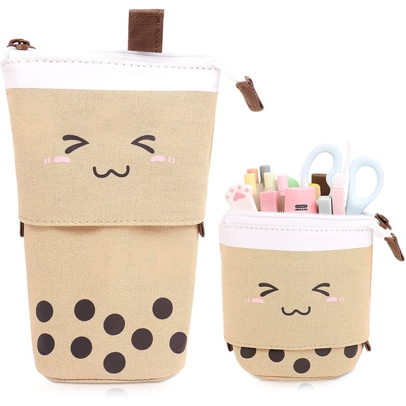 Pencil case zipper, stand pencil holder, pencil case