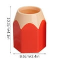 thumbnail image 1 of Pencils and Pens Desktop Storage Pot for Stationery, Plastic Pen Holder Organizer with Cute Design, 10.5 cm H x 7.5 cm W, 1 of 2