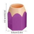 thumbnail image 1 of Pencils and Pens Desktop Storage Pot for Stationery, Plastic Pen Holder Organizer with Cute Design, 10.5 cm H x 7.5 cm W, 1 of 2