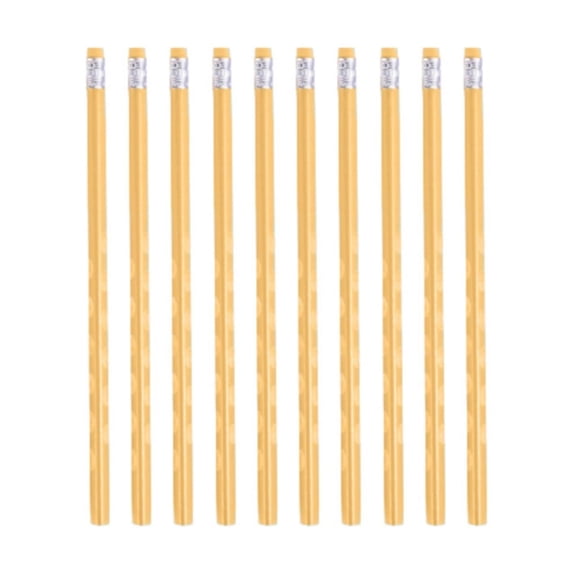 Pencils with Erasers, Unsharpened Round Triangular Grip Pencils for , Office, Drawing, Sketching, and Writing(orange)