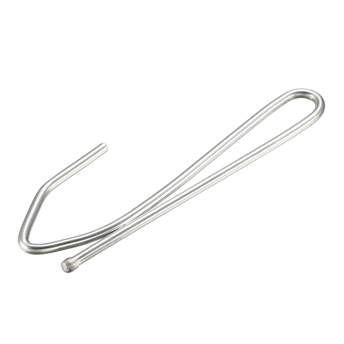 Penck 2.7" Curtain Hooks Pin-On Drapery Hook Zinc Plating Silver Tone 50 Pack