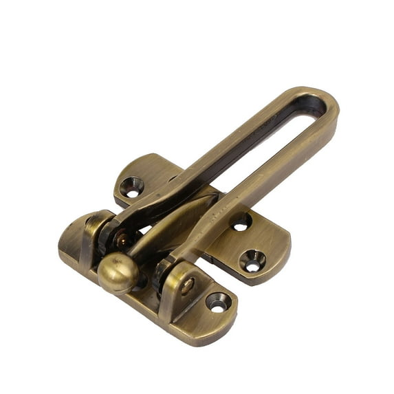 Penck 4" x 2.5" x 0.83"Home Security Door Guard Buckle Clasp Padlock Latch Lock Metal Bronze Tone 2pcs