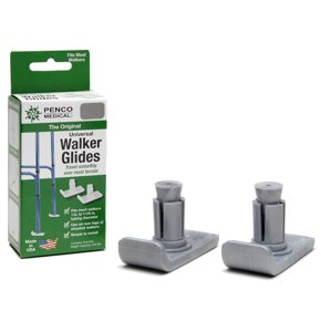 Carex Walker Ski Glides Pair - Replacement For Tennis Balls, Fits 1-1/8" Walker Legs
