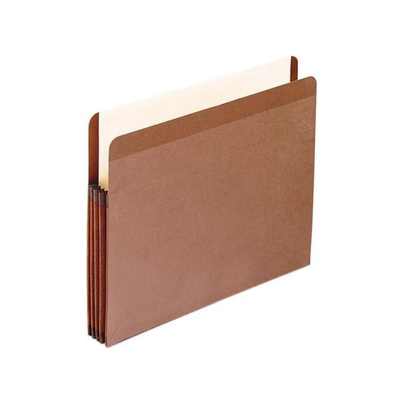 Pendaflex 085343 3.5 in. Expansion Letter Size Premium Reinforced Expanding File Pockets - Red Fiber