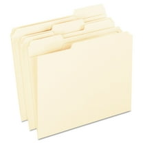 Pendaflex Reinforced File Folder, Letter Size, 1/3 Cut Tabs, Manila, Pack of 100