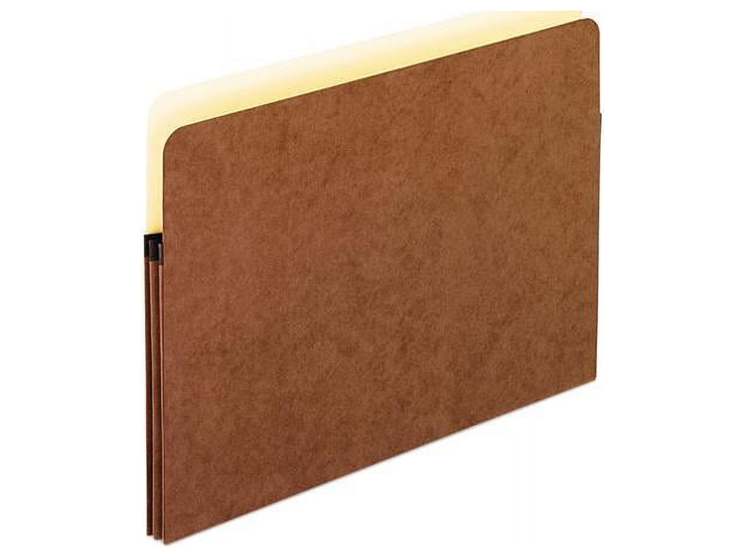 Fiber File Folder Pendaflex 1514C-OX 1 3/4 Inch Expansion File Pocket, Manila/Red Fiber ...