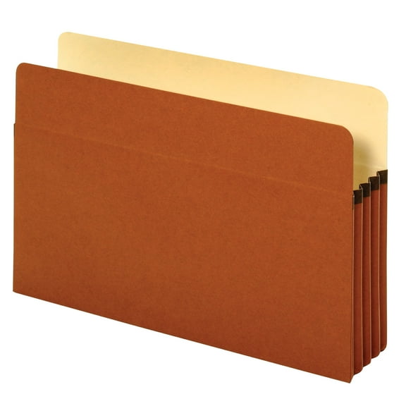 Pendaflex File Pockets, 3 1/2" Expansion, Legal Size, 30% Recycled, Brown, Box Of 25 File Pockets