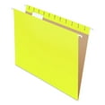 thumbnail image 1 of Pendaflex 81606EE 1/5-Cut Tabs Letter Size Colored Hanging Folders - Yellow (25/Box), 1 of 7